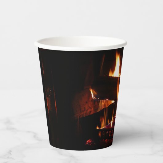 Kaminwärmer Winter Pappbecher (Vorderseite)