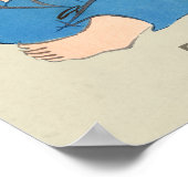 Kamisaka Sekka Flute Spieler Oxherd Japan CC0475 Poster (Ecke)