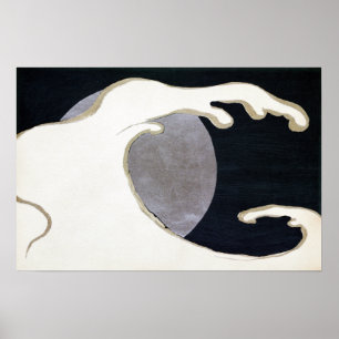 Kamisaka Sekka Tatsunami (Eine Bruchwelle) Poster