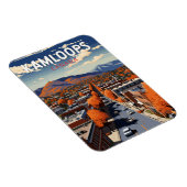 Kamloops Canada Travel Art Vintag Magnet (Rechte Seite)