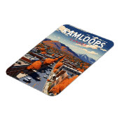 Kamloops Canada Travel Art Vintag Magnet (Linke Seite)