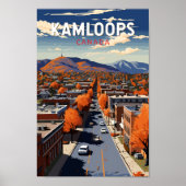 Kamloops Canada Travel Art Vintag Poster (Vorne)