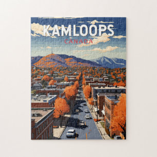 Kamloops Kanada Reise Kunst Vintage Puzzle
