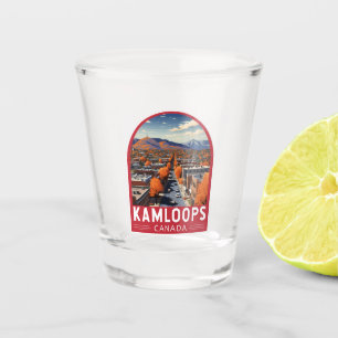 Kamloops Kanada Reise Kunst Vintage Schnapsglas