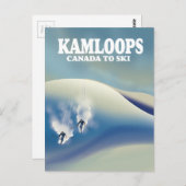 Kamloops Kanada zum Skifahren Postkarte (Vorne/Hinten)
