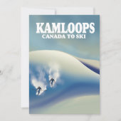 Kamloops Kanada zum Skifahren Save The Date (Vorderseite)