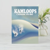 Kamloops Kanada zum Skifahren Save The Date (Stehend Vorderseite)