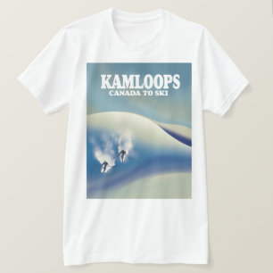 Kamloops Kanada zum Skifahren T-Shirt