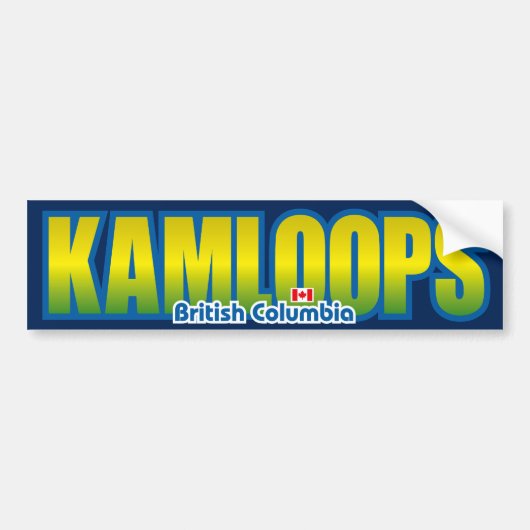 Kamloops Stoßdämpfer Autoaufkleber (Vorne)