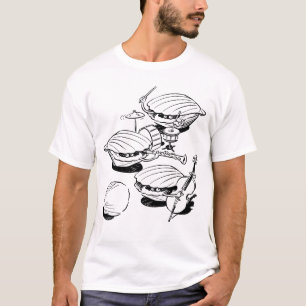 Kamm-Muschel-Band T-Shirt