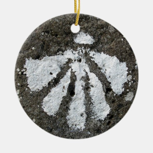 Kamm-Muschel-Muschel-Verzierung Keramik Ornament (Vorne)