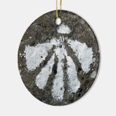 Kamm-Muschel-Muschel-Verzierung Keramik Ornament (Links)