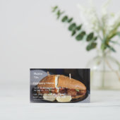 Kamm-Muschel-Sandwich 3 Visitenkarte (Stehend Vorderseite)