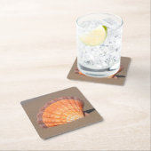 Kamm-Muschel Shell| Kreta, Griechenland Rechteckiger Pappuntersetzer (Vor Ort)