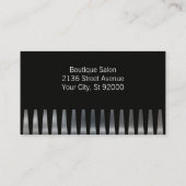 Kamm | Schere | Hair Stylist Visitenkarte (Rückseite)