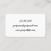 Kamm | Scheren-Logo | Hair Stylist Visitenkarte (Rückseite)