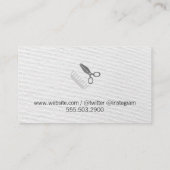 Kamm und Schafe / Haarstiel Visitenkarte (Rückseite)