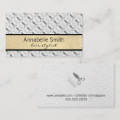 Kamm und Schafe / Haarstiel Visitenkarte (Vorne/Hinten)