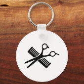 Kamm und Schere Schlüsselanhänger (Vorderseite)