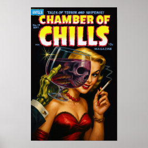 Kammer des Schreckens Vintage-Horror-Comic-Cover P Poster