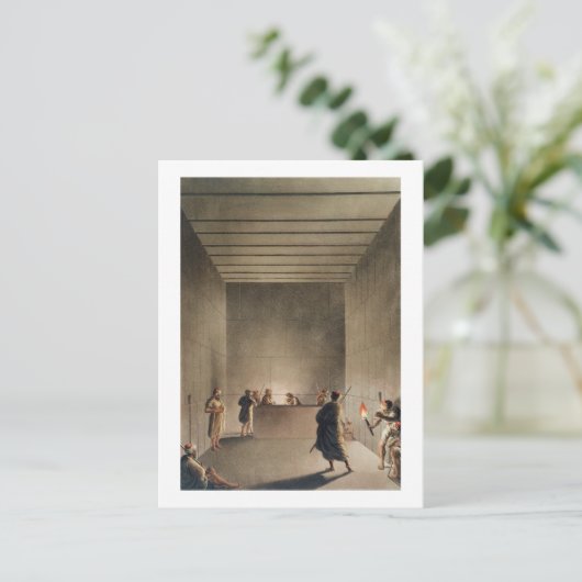 Kammer und Sarcophagus in der Großen Pyramide von Postkarte (Stehend Vorderseite)