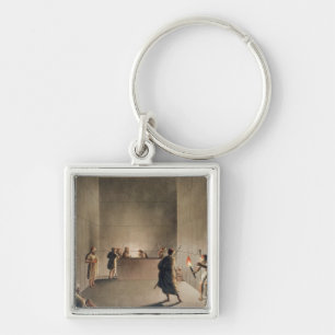 Kammer und Sarkophag in der großen Pyramide von Gi Schlüsselanhänger