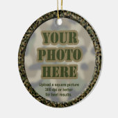 Kammerrahmen-Ornament (zweiseitig) Keramikornament (Links)