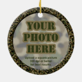 Kammerrahmen-Ornament (zweiseitig) Keramikornament (Hinten)