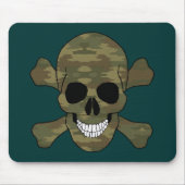 Kammerschädel und Kreuzknochen Mousepad (Vorne)