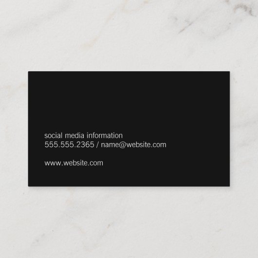 Kammerschere | Logo für Haarstühle Visitenkarte (Rückseite)