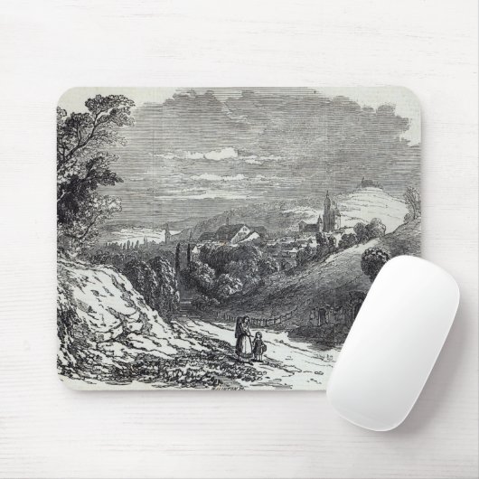 Kammgarn-stoff, 'von den illustrierten mousepad (Mit Mouse)