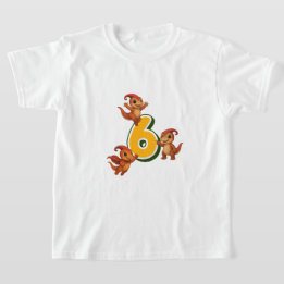 Kammli Dino Geburtstags-Shirt – 6 Jahre T-Shirt