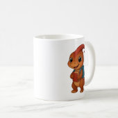 Kammli geht zur Schule – Dino mit Rucksack Kaffeetasse (VorderseiteRechts)
