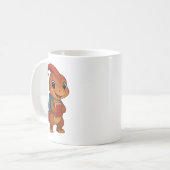 Kammli geht zur Schule – Dino mit Rucksack Kaffeetasse (Vorderseite Links)