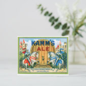 Kamm's Ale Beer Vintag Drink und Art Postkarte (Stehend Vorderseite)