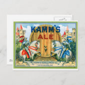 Kamm's Ale Beer Vintag Drink und Art Postkarte (Vorne/Hinten)