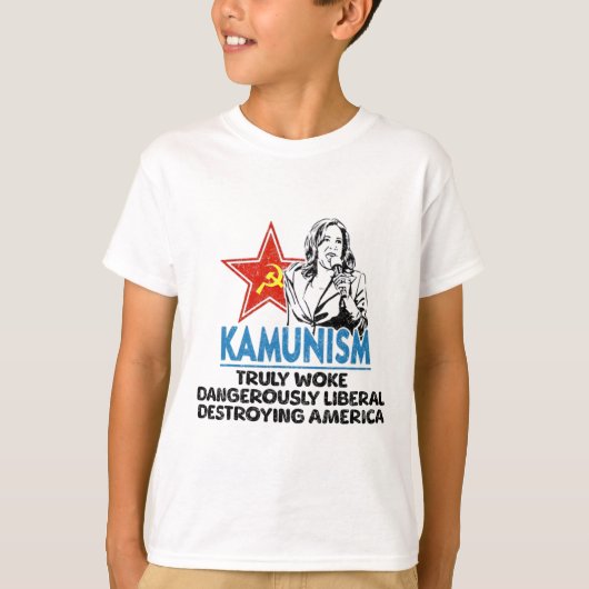 Kammunismus Anti Kamala Wählen Trump 2024 Funny Po T-Shirt (Vorderseite)
