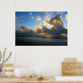 Kamole Beach Thunderstorm Sunset Poster (Küche)