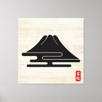 KAMON (Familienwappen) Aoki Canvas Print