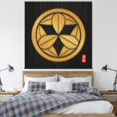 KAMON (Familienwappen) SATO Leinwanddruck (Insitu (Schlafzimmer))