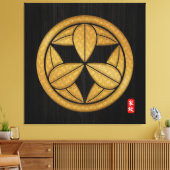 KAMON (Familienwappen) SATO Leinwanddruck (Insitu (Wohnzimmer))