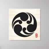 KAMON (Familienwappen) Sugihara Canvas Print Leinwanddruck (Vorderseite)