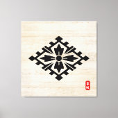 KAMON (Familienwappen) Yamaguchi Canvas Print Leinwanddruck (Vorderseite)