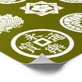 Kamon-Muster2 Poster (Ecke)