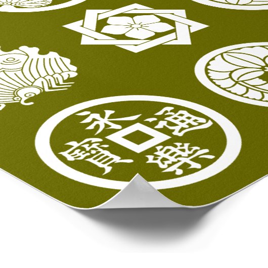 Kamon-Muster2 Poster (Ecke)