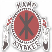 Kamp Kikakee Ernest geht zum Camp inspirierter Auf Aufkleber (Vorderseite)
