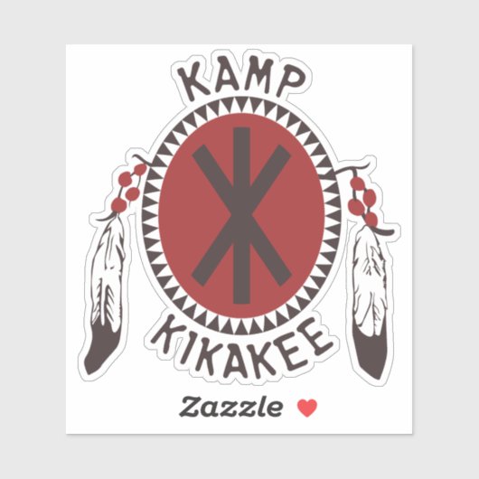 Kamp Kikakee Ernest geht zum Camp inspirierter Auf Aufkleber (Blatt)