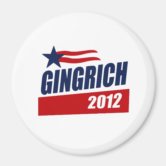 KAMPAGNBANNER GINGRICH 2012 MAGNET (Vorne)