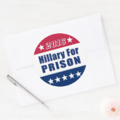Kampagne 2016 | Hillary for PRISON Runder Aufkleber (Umschlag)