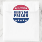Kampagne 2016 | Hillary for PRISON Runder Aufkleber (Tasche)
